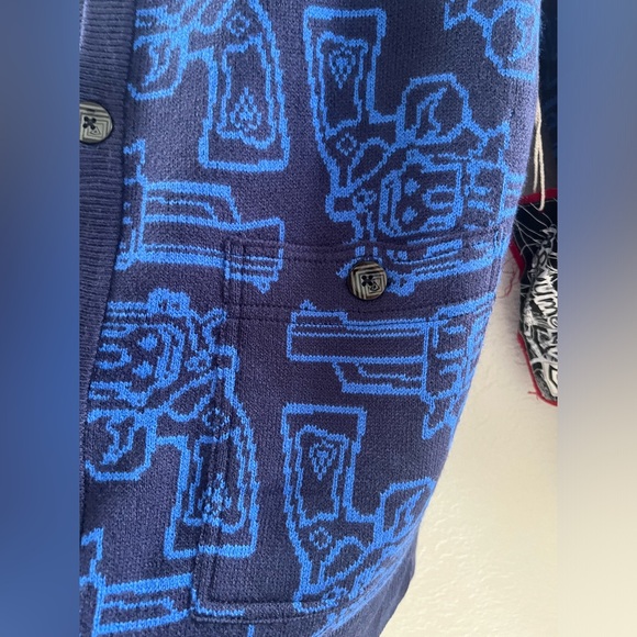 Monument vs the Masses Cardigan Blue Sz M NWT - Picture 6 of 10